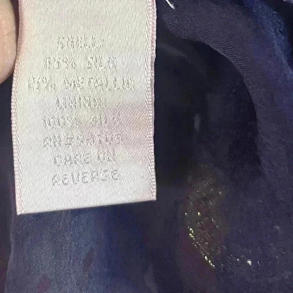 VTG Y2k silk floral babydoll Flutter Sleeve top romantic fairy coquette whimsy 6 - Picture 3 of 13